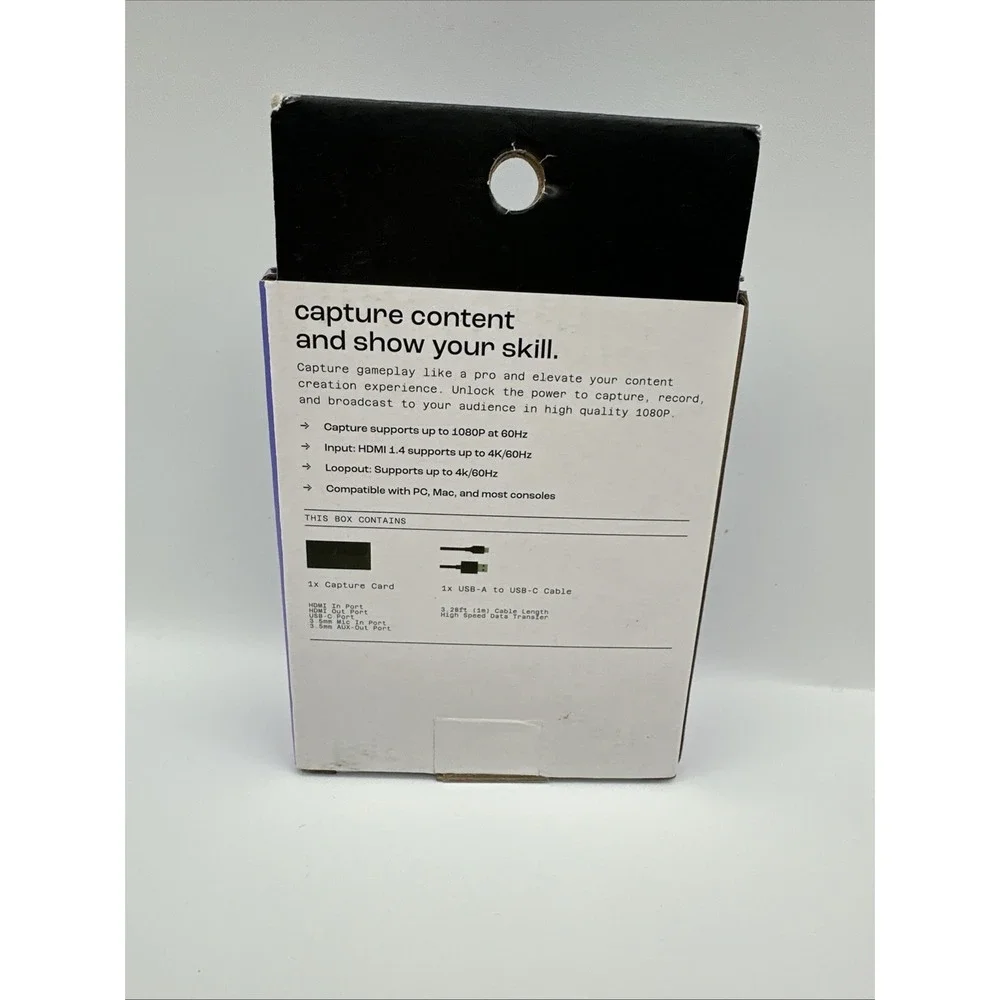 North Video Gameplay 1080p 60Hz Capture Card- Brand New Sealed